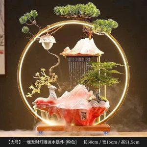 BỘ TIỂU CẢNH THÁC NƯỚC PHONG HƯU ĐỎ