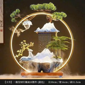TIỂU CẢNH THÁC NƯỚC PHONG THỦY HƯU XANH
